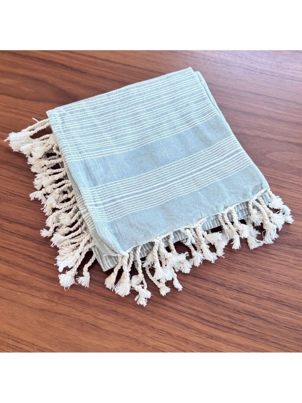 4 x Turkish cotton tea towel - light blue.